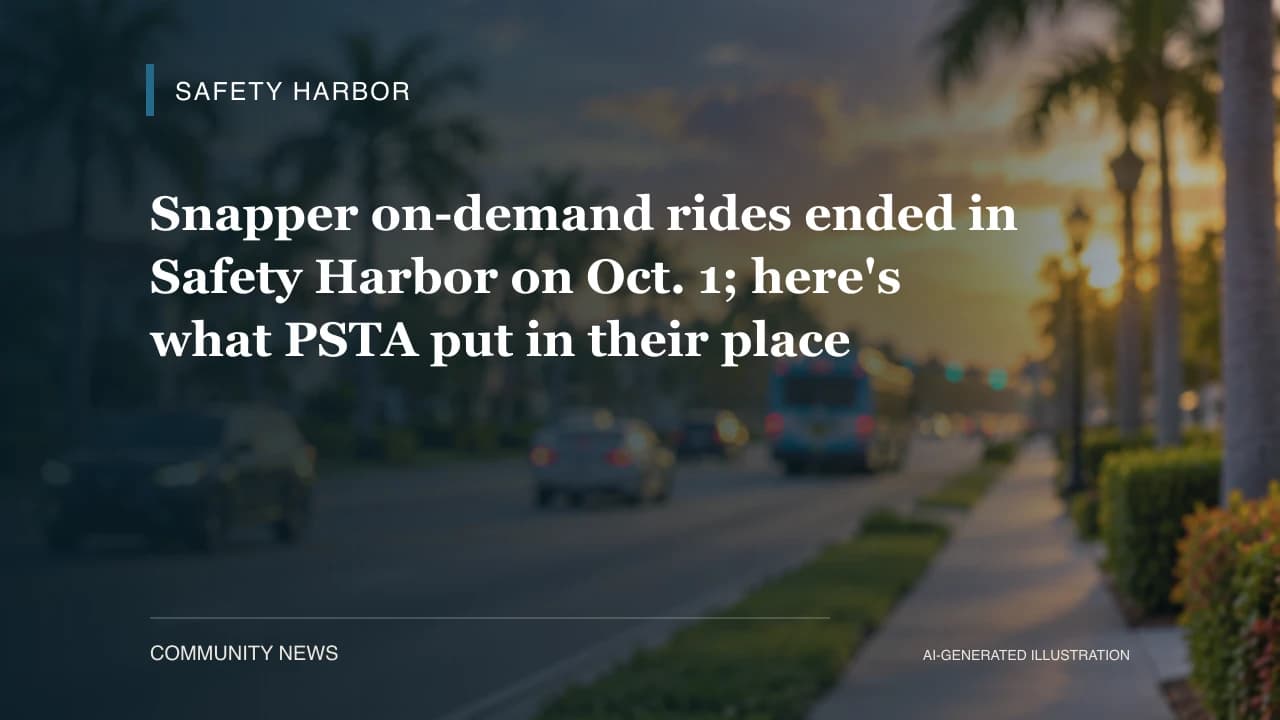 Snapper on-demand rides ended in Safety Harbor on Oct. 1; here's what PSTA put in their place