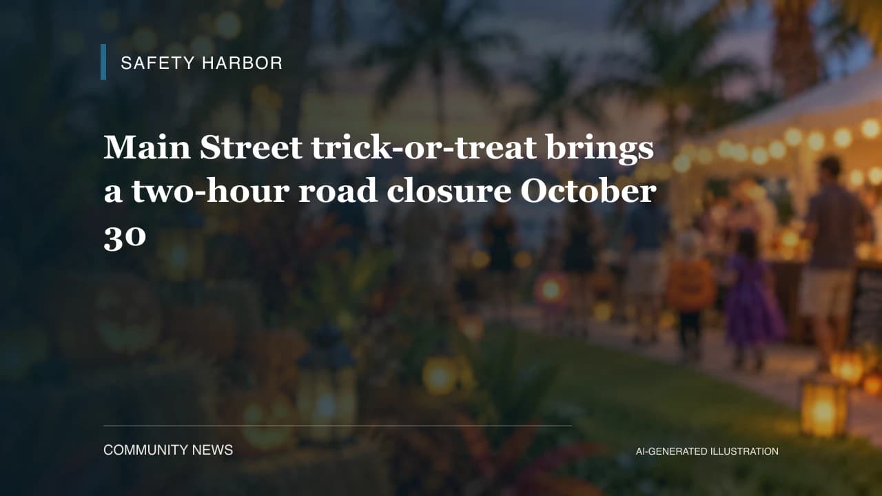 Main Street trick-or-treat brings a two-hour road closure October 30